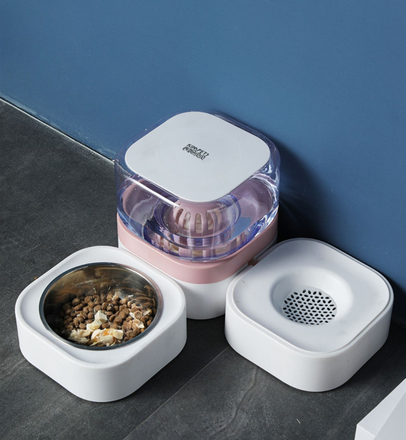 Cat Water Dispenser Mobile Unplugged Water Dispenser Dog Automatic Cat Watering Artifact Non-Wet Mouth Pet
