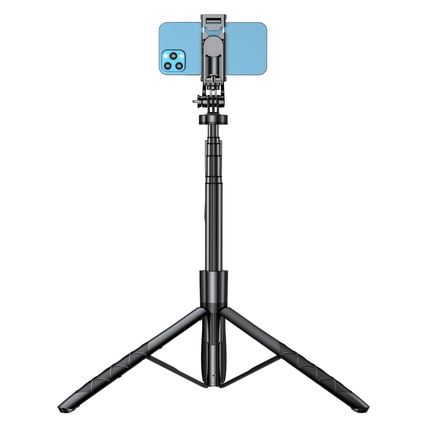 61 Selfie Stick Tripod, All In One Extendable Phone Tripod Stand With Wireless Remote  Rotation For IPhone And Android Phone Selfies, Video Recording, Vlogging, Live Streaming, Aluminum, Black