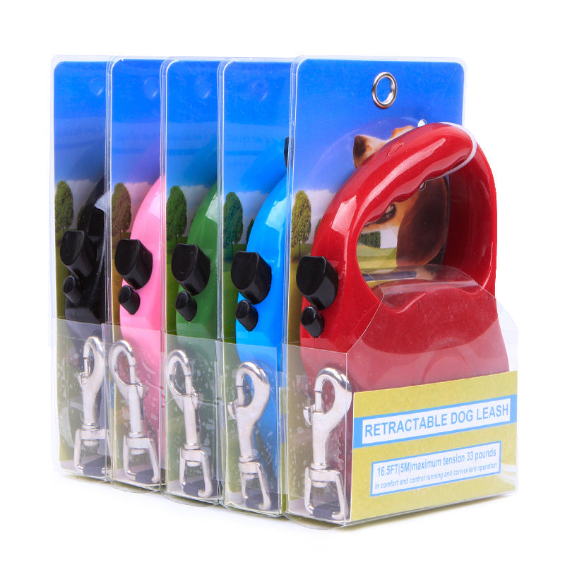 Pet Supplies Hand Holding Rope Automatic Retractable Dog Walker
