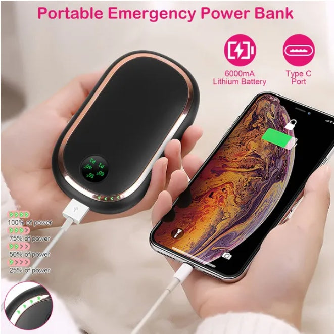 Portable Reusable Hand Warmer Mobile Power Bank